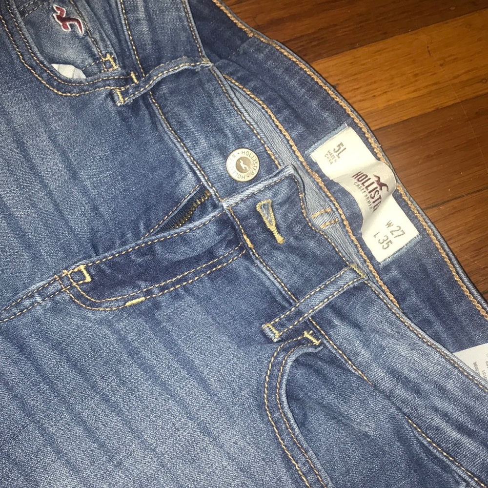 boot cut  hollister jeans :)